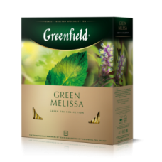Чай зелений Green Melissa 1,5 гр.х100шт, "Greenfield", пакет