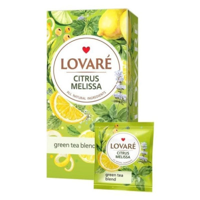 Чай зелений Lovare Citrus Melissa 24пак х 1,5г