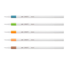 Лайнер uni EMOTT 0.4мм fine line, Nature Color, 5 цветов