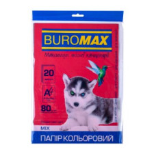 Набор цветной бумаги DARK+NEON, 10 цв., 20 л.,  А4, 80 г/м²