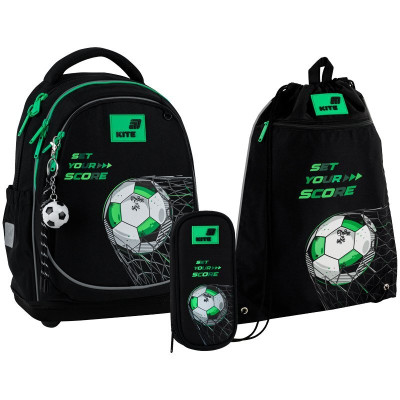 Набор рюкзак + пенал + сумка для обуви Kite 724 Football
