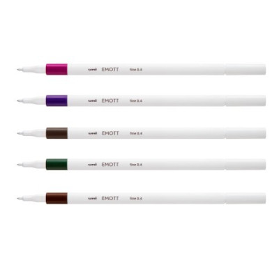 Лайнер uni EMOTT 0.4мм fine line, Vintage Color, 5 кольорів PEM-SY/5C.03VC