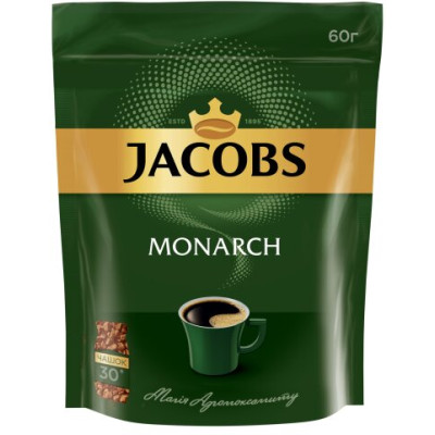 Кава розчинна 60 г, пакет, ТТ JACOBS MONARCH prpj.90922