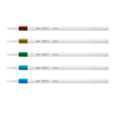 Лайнер uni EMOTT 0.4мм fine line, Island Color, 5 цветов
