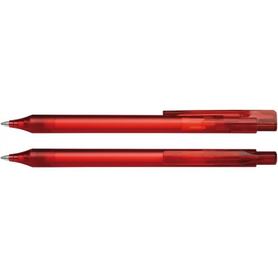 Ручка кулькова автомат. SCHNEIDER ESSENTIAL корпус прозорий червоний, пише синім - S9373982 Schneider