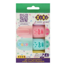 Набір з 4-x текст-маркерів CUTE, PASTEL, KIDS Line
