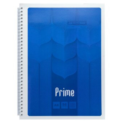 Зошит на пружині PRIME А4, 96л., клітка, в картонній обкладинці, синій - BM.24451101-02 Buromax