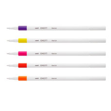 Лайнер uni EMOTT 0.4мм fine line, Passion Color, 5 цветов