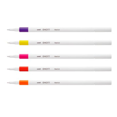Лайнер uni EMOTT 0.4мм fine line, Passion Color, 5 цветов PEM-SY/5C.02PC