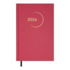 Щоденник датов. 2026 MADAM, A5, малиновий, бумвініл