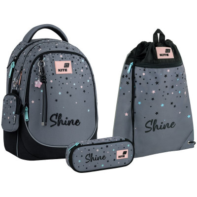 Набор рюкзак + пенал + сумка для обуви Kite 700 Shine