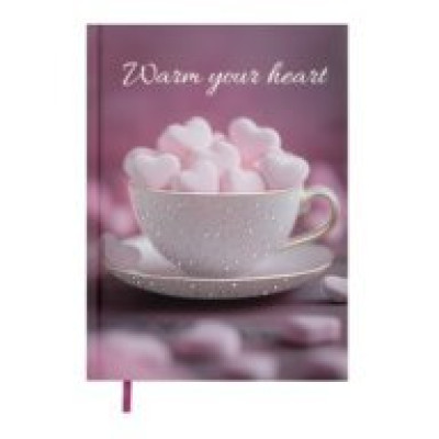Щоденник недатов. поліграфічний ROMANTIC, A5, світло-рожевий, 336 стор BM.20400-43