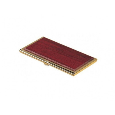 Футляр для визиток металлический, красное дерево - 1327WDM Bestar