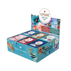 Чай асорті «FEST TEA SET» 90 пакетиків в індивідуальних конвертах, LOVARE