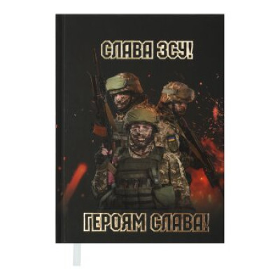 Щоденник датований 2024 HEROES, A5, чорно-бордовий - BM.2189-81