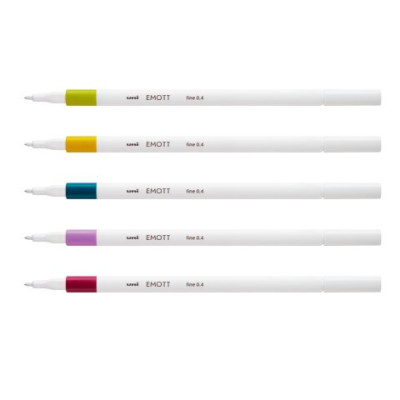 Лайнер uni EMOTT 0.4мм fine line, Retro Color, 5 цветов PEM-SY/5C.08RC