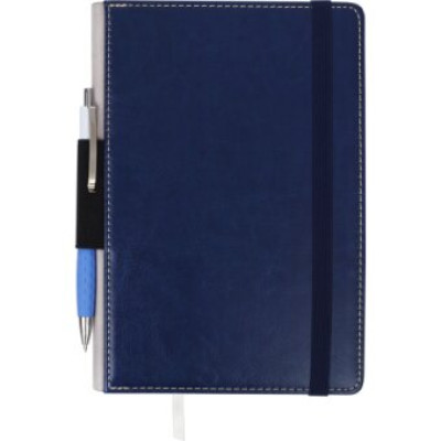 Блокнот діловий CODE, L2U, А5, 96 л., клітинка, т.-синій, пок. - BM.295005-38 Buromax