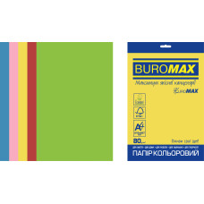 Набір кольорового паперу INTENSIVE, EUROMAX, 5 кол., 50 літрів, А4, 80 г/м²
