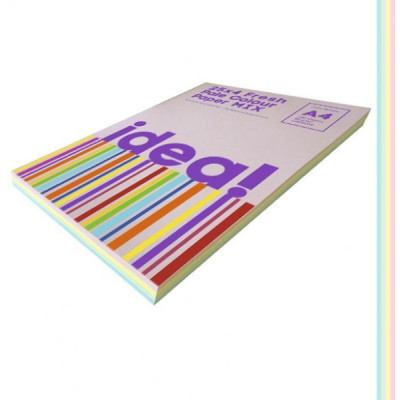 Набір кольорового паперу Pale Colour mix FRESH 25х4, А4 80 г/м 100 арк.  idea! - 22224 Idea