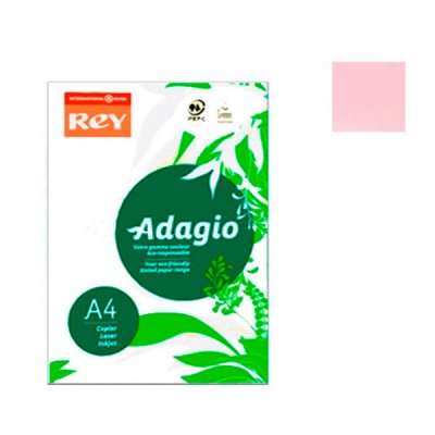 Бумага REY Adagio А4 160 г/м2 (250 листов) 07 светло - розовый 625355