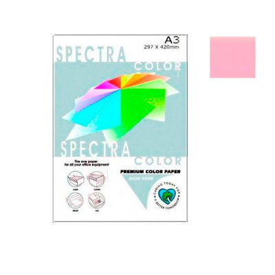 Папір "Sinar spectra" А3 160 г/м2 (250 л) 170 рожевий - 86190 Sinar