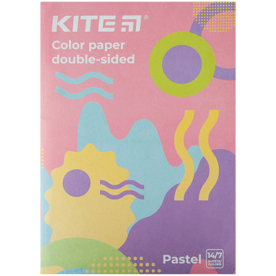 Папір кольор. двостор. (14арк/7кол),пастель, А4 Kite Fantasy - K22-427 Kite
