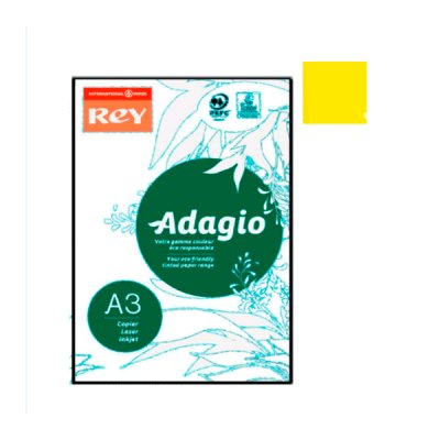 Бумага REY Adagio А3 80 г/м2 (500 л) 66 желтый  - 620374 Adagio