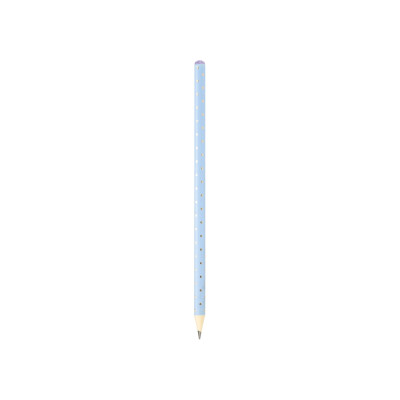 Олівець чорнографітний HB пастельний синій з кристалом - MX14914