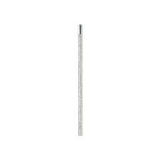 Олівець чорнографітний HB сріблястий з металевим топом та кристалом, покриття з блискіток.