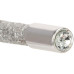 Олівець чорнографітний HB сріблястий з металевим топом та кристалом, покриття з блискіток. - MX14926