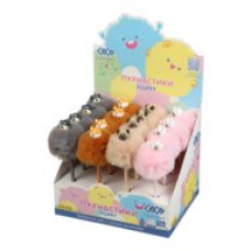 Ручка кулькова, Fluffy Dogs, 0,7 мм, синя