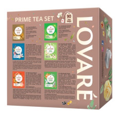 Чай асорті «PRIME TEA SET» 90 пакетиків в індивідуальних конвертах, LOVARE
