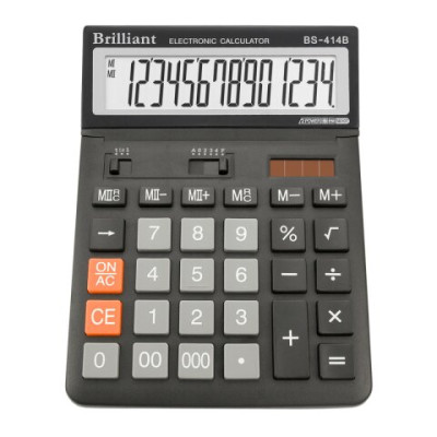 Калькулятор Brilliant BS-414В, 14 разрядов BS-414