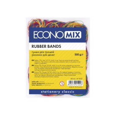 Гумки для грошей Economix, 500г, асорті