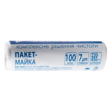 Пакет-майка 22*45 см, 100шт в рулоне, 7мкм, Пакет-майка 22*45 см, 100шт в рулоне, 7мкм,