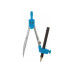 Циркуль з запасними грифелями та адаптером, Economix, блакитний - E81421 Economix