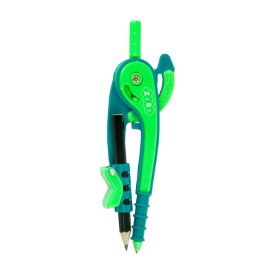 Циркуль пластикивый со шкалой в блистере, зелено-салатовый, SMART Line - ZB.5396-04 ZiBi
