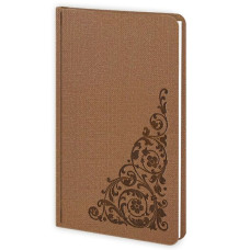 Алфавітна книга А6 в лінію Twill коричневий