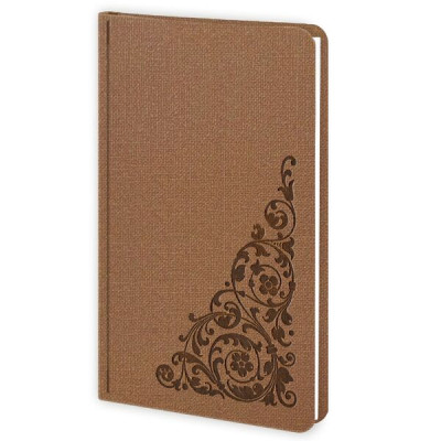 Алфавітна книга А6 в лінію Twill коричневий