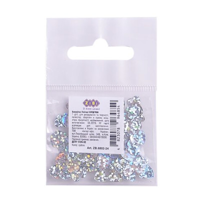 Блестки  (Глитер) СЕРДЦЕ Серебро 1г. в кульке, KIDS Line ZB.6802-24