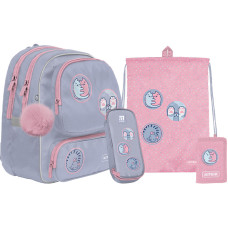 Набор рюкзак+пенал+сумка для об.+кош. Kite 756S Hugs&Kittens