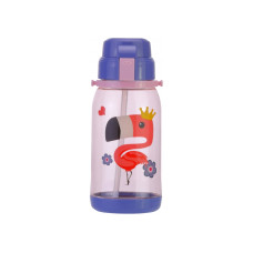 Дитяча пляшка для води, CoolForSchool, Flamingo, 650 мл, фіолетова