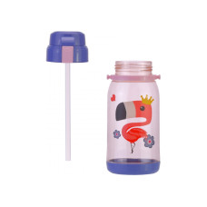 Дитяча пляшка для води, CoolForSchool, Flamingo, 650 мл, фіолетова