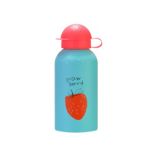 Детская бутылка для воды, CoolForSchool, Strawberry, 500 мл., голубая