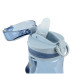 Бутылочка для воды с трубочкой, 600 мл, голубая - K22-419-02 Kite