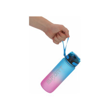 Пляшка для води, Optima, Gradient, 800 мл, синя з рожевим