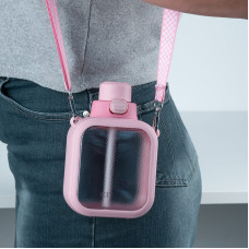 Бутилочка для води, 700 мл, рожева