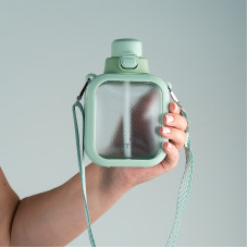 Пляшка для води, 700 мл, зелена