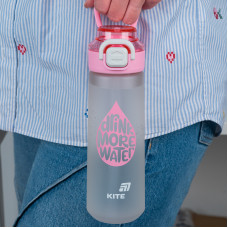 Бутилочка для води, 760 мл, сіро-рожева