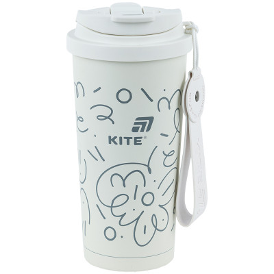 Термокружка 550 мл, белая